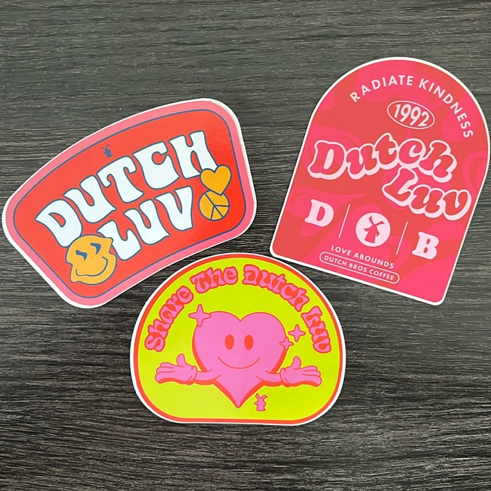 Dutch Bros - Dutch Love Stickers